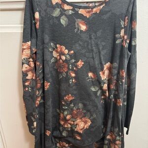 Floral Gray Women's dress